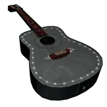 Gray Guitar - music - Free Download PNG