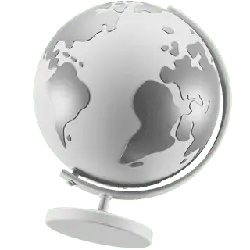 Globe - geography - metal - Free PNG