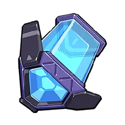 Blue Crystal Gem - futuristic - No Background PNG