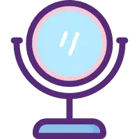 Makeup Mirror - simple - No Background PNG