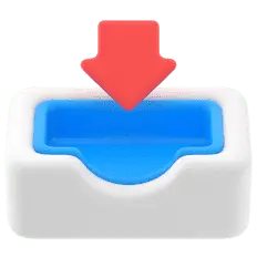Download Button - icon - Transparent Background PNG