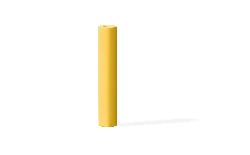 Yellow Cylinder - plastic - PNG