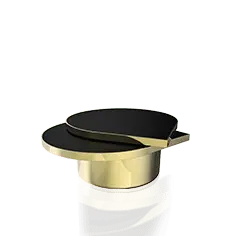 Black and Gold Table Lamp - lighting - Transparent Background PNG