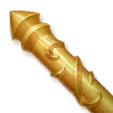 Golden Staff - magic - weapon - Transparent Background PNG