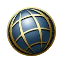 Globe - golden - Free Download PNG