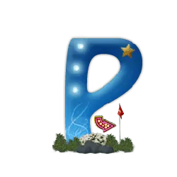 Letter P - star - No Watermark PNG