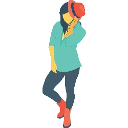Cartoon Character with Hat - High Quality PNG