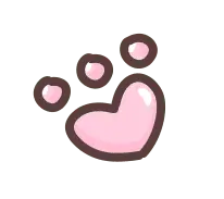 Pink Paw Print - paw - High Resolution PNG