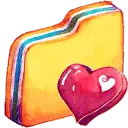 Folder and Heart - folder - No Watermark PNG