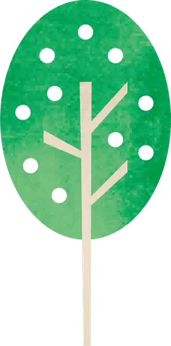 Pixel Tree - abstract - Transparent Background PNG