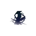 Blue Glowing Symbol - abstract - Transparent Background PNG