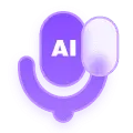 AI Robot - purple - Transparent Background PNG