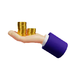 Hand Holding Gold Coins - hand - No Watermark PNG