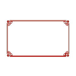 Red Border Decorative Pattern - red - No Background PNG