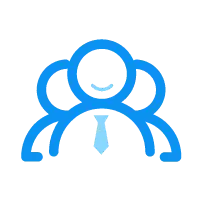 Blue Business Figure - person - Transparent Layer PNG