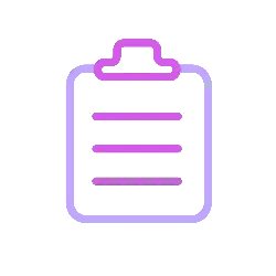 Clipboard Icon - line - Transparent Background PNG