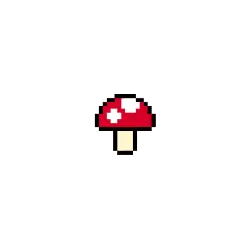 Pixel Mushroom - pixel art - PNG Images