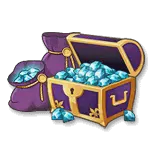 Treasure Chest and Gems - treasure - PNG