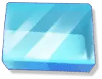 Blue Block - game prop - PNG