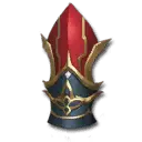 Knight's Helmet - red - No Background PNG