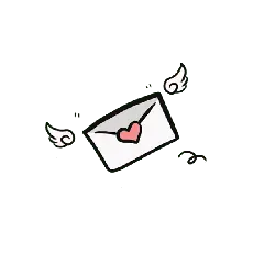 Winged Envelope - Transparent Background PNG