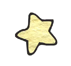 Gold Star - outline - PNG