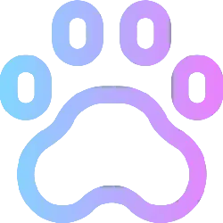Colored Paw Print - icon - No Background PNG