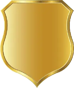Golden Shield - shield - logo - No Watermark PNG
