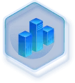 Blue Cube Icon - simple - No Watermark PNG