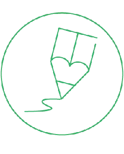 Green Pencil Icon - minimalism - PNG Images