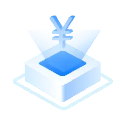 Blue Cube Icon - symbol - Transparent Layer PNG