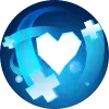 Blue Heart Pattern - design element - No Watermark PNG