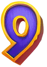 Number 9 - cartoon - No Background PNG