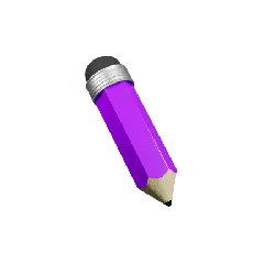 Purple Pencil - drawing - PNG Images