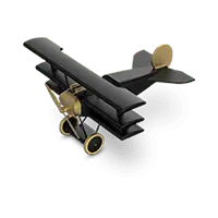 Biplane - machinery - High Resolution PNG