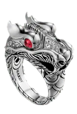 Dragon Ring - silver - Free PNG
