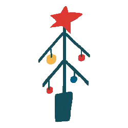 Christmas Tree - happiness - gifts - Transparent Background PNG