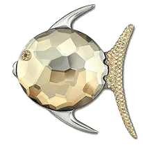 Fish-shaped pendant - jewellery - No Watermark PNG