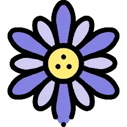 Purple Petal Flower - pattern - No Watermark PNG