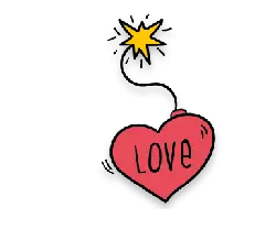 Heart Pattern - red - text - Transparent Layer PNG