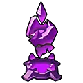 Purple Crystal Statue - ornament - No Background PNG