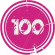 100 - logo - Transparent Background PNG