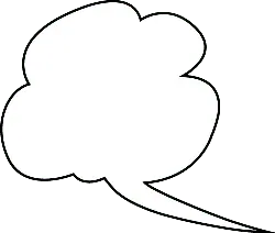 Speech Bubble - text - Transparent Layer PNG