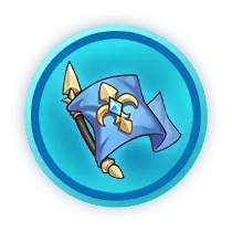 Blue Flag Sprite - game element - Transparent Background PNG