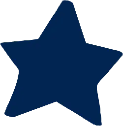 Blue Five-pointed Star - star - PNG