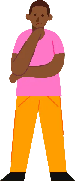 Cartoon Character in Pink Top and Yellow Pants - character - No Background PNG