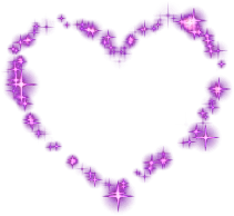 Purple Heart Shape Pattern - glitter - Transparent Layer PNG