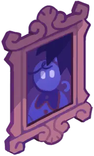Blue Cat Portrait - purple - PNG Images