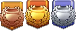 Trophy Badge - silver - High Resolution PNG