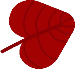 Red Leaf - art - No Watermark PNG